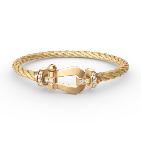 [Lumi Jewels]BRACELET GRAND FER À CHEVAL SEMI-DIAMANT OR