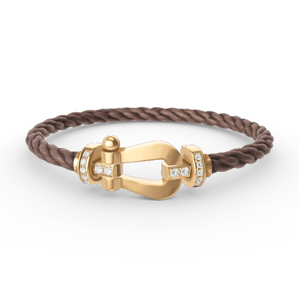 [Lumi Jewels]BRACELET GRAND FER À CHEVAL SEMI-DIAMANT OR
