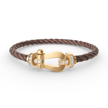 [Lumi Jewels]BRACELET GRAND FER À CHEVAL SEMI-DIAMANT OR
