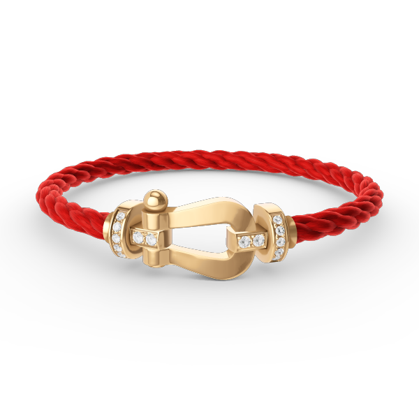[Lumi Jewels]BRACELET GRAND FER À CHEVAL SEMI-DIAMANT OR