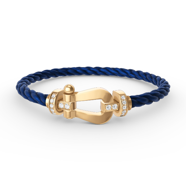 [Lumi Jewels]BRACELET GRAND FER À CHEVAL SEMI-DIAMANT OR