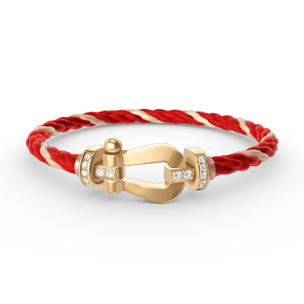 [Lumi Jewels]BRACELET GRAND FER À CHEVAL SEMI-DIAMANT OR