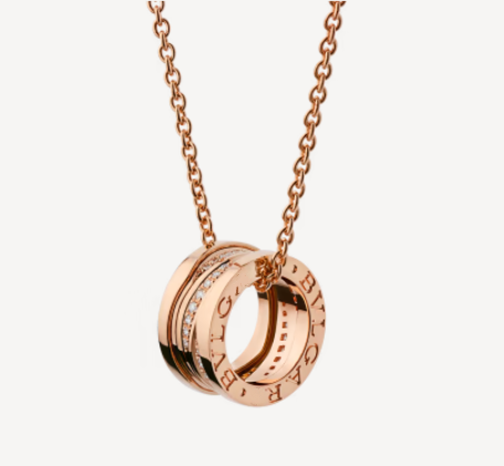 [Lumi Jewels]ZERO 1 PINK GOLD DIAMOND NECKLACE