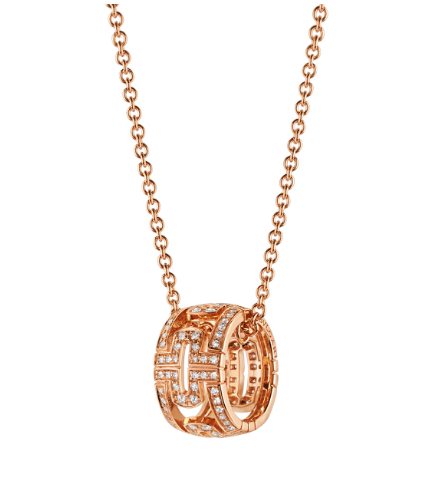 [Lumi Jewels]COLLIER PARENTESI OR ROSE DIAMANT