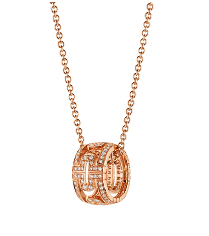 [Lumi Jewels]COLLIER PARENTESI OR ROSE DIAMANT
