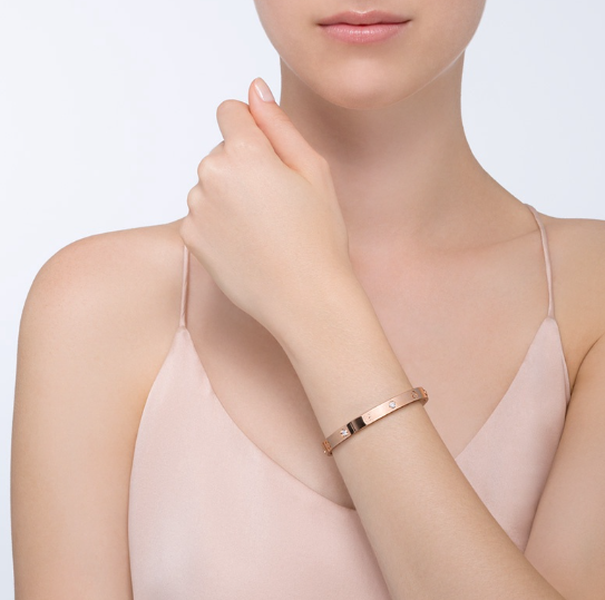 [Lumi Jewels]LOVE BRACELET 6.1MM 4 DIAMONDS