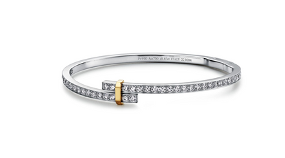 [Lumi Jewelry]EDGE DIAMOND GOLD SILVER BRACELET