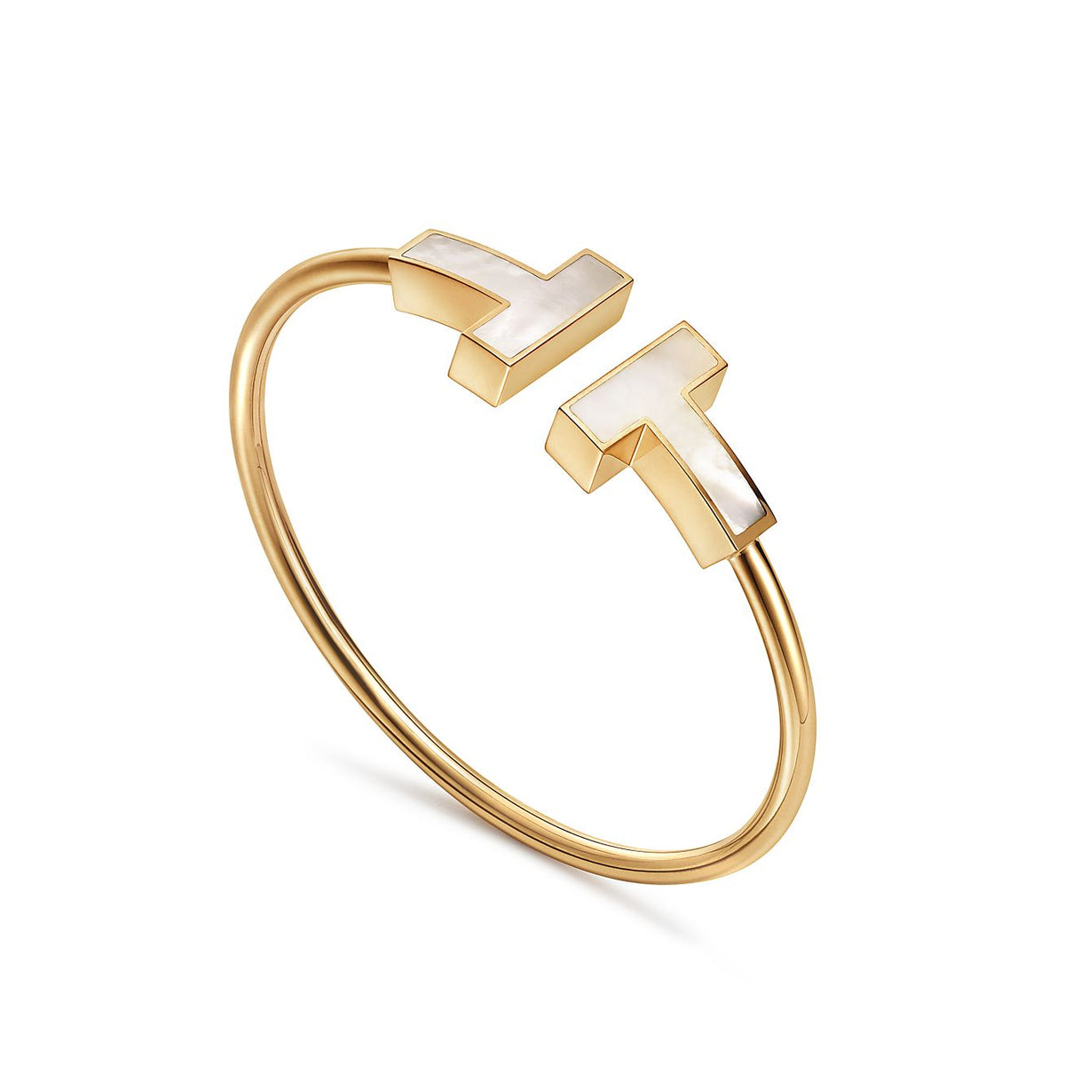 [Lumi Jewelry]T WIDE MOP OPEN BRACELET