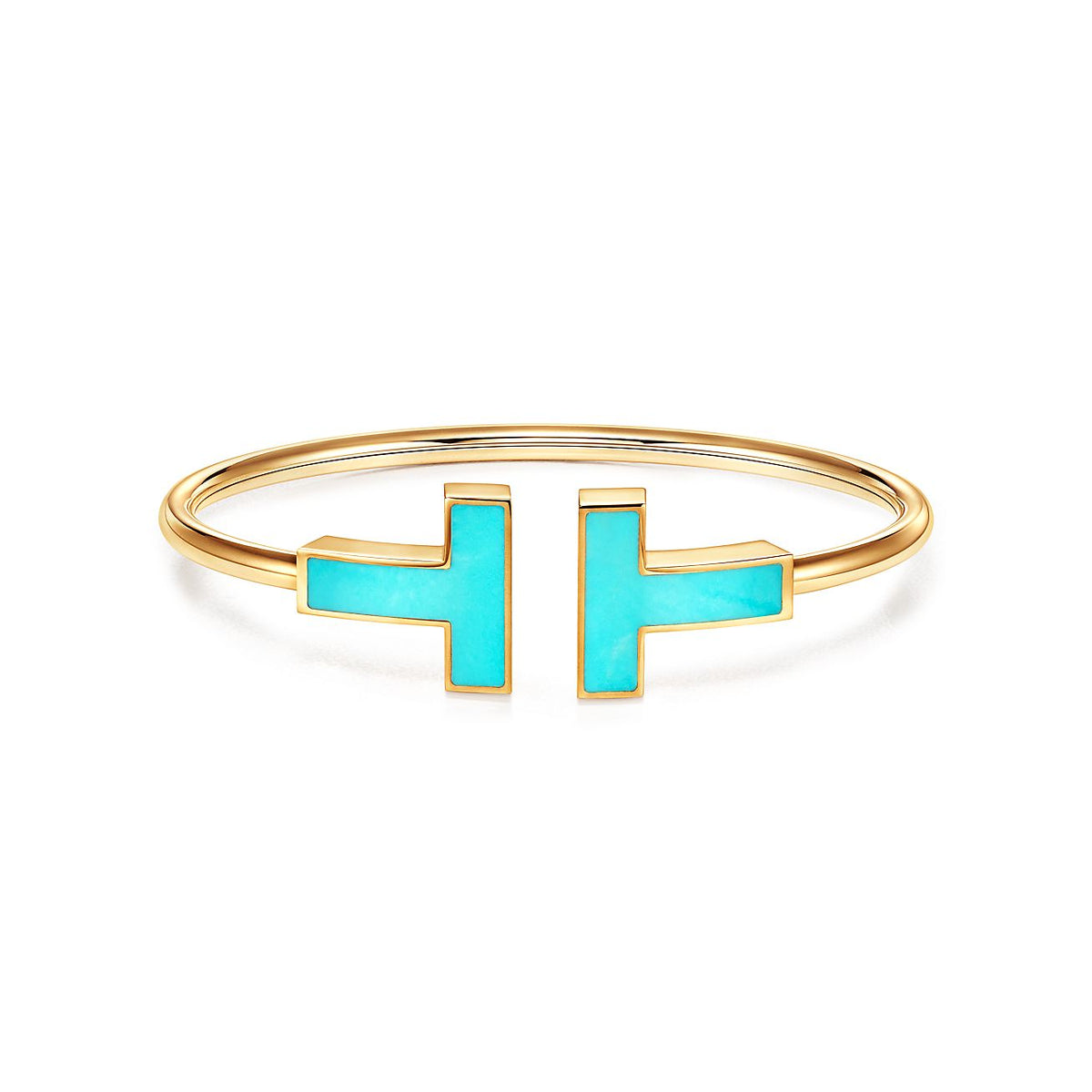 [Lumi Jewelry]T WIDE TURQUOISE OPEN BRACELET
