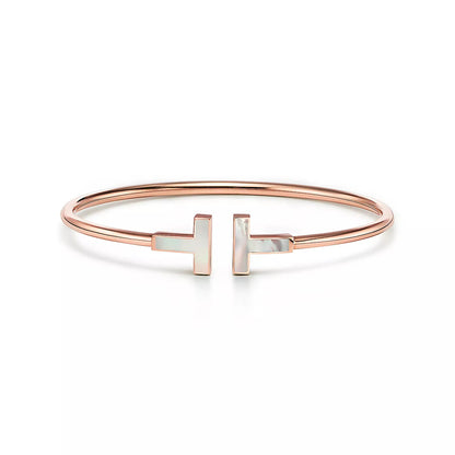 [Lumi Jewelry]T BRACELET 1.8MM TURQUOISE PINK GOLD