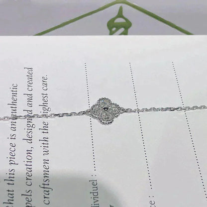 [Lumi Jewels]BRACELET CLOVER FLEUR UNIQUE ARGENT