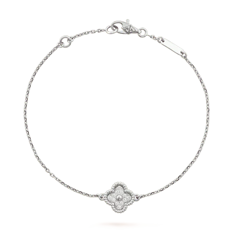 [Lumi Jewels]BRACELET CLOVER FLEUR UNIQUE ARGENT