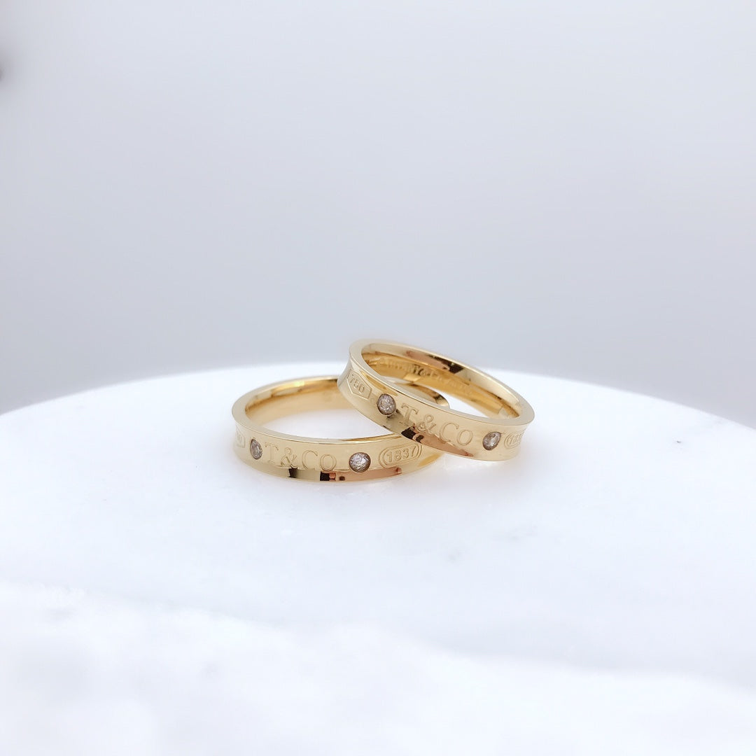 [Lumi Jewelry]DOUBLE DIAMOND RING