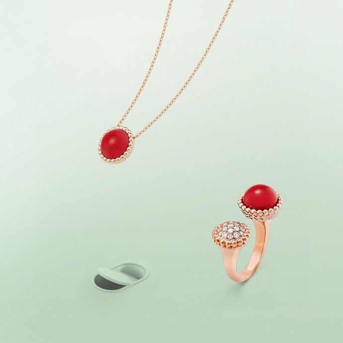 [Lumi Jewels]BAGUE ENTRE LES DOIGTS PERLEE COULEURS DIAMOND OR ROSE