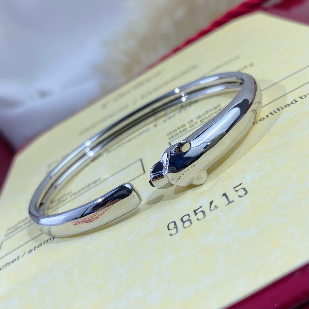 [Lumi Jewels]PANTHERE SILVER OPEN BRACELET