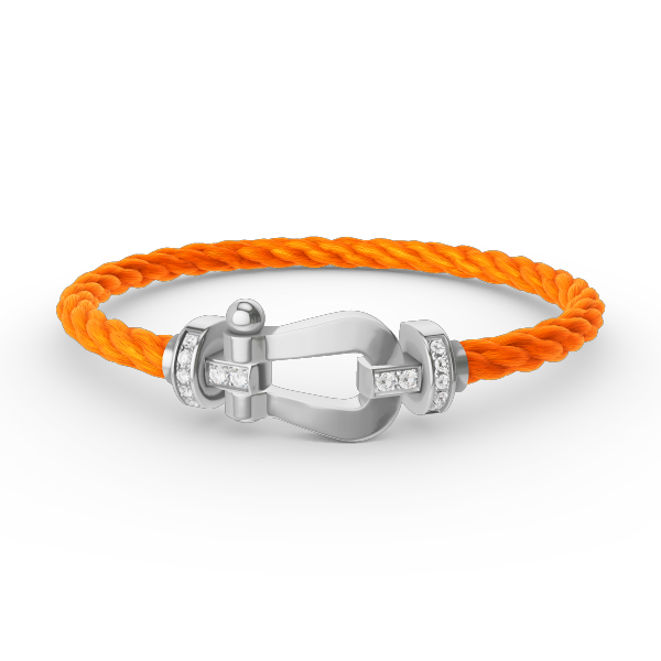 [Lumi Jewels]BRACELET GRAND FER À CHEVAL SEMI-DIAMANTS ARGENTÉ