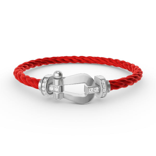 [Lumi Jewels]BRACELET GRAND FER À CHEVAL SEMI-DIAMANTS ARGENTÉ