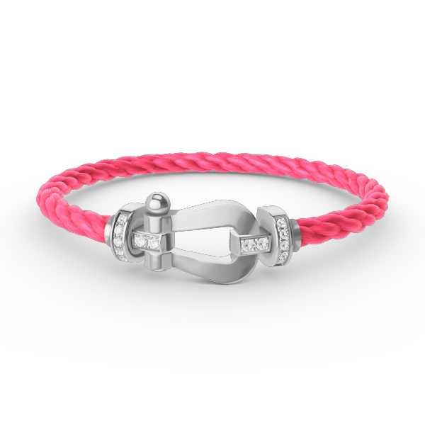[Lumi Jewels]BRACELET GRAND FER À CHEVAL SEMI-DIAMANTS ARGENTÉ