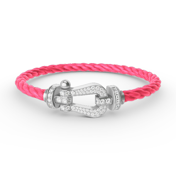 [Lumi Jewels]FORCE LARGE HORSESHOE FULL DIAMOND BRACELET SILVER