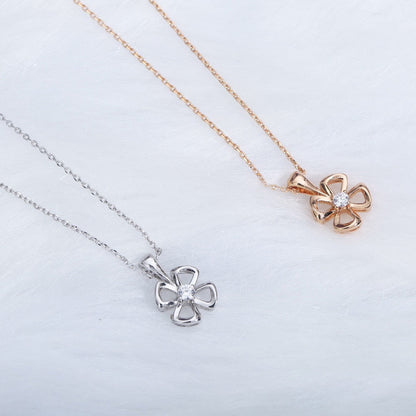 [Lumi Jewels]COLLIER FIOREVER DIAMANT CENTRAL