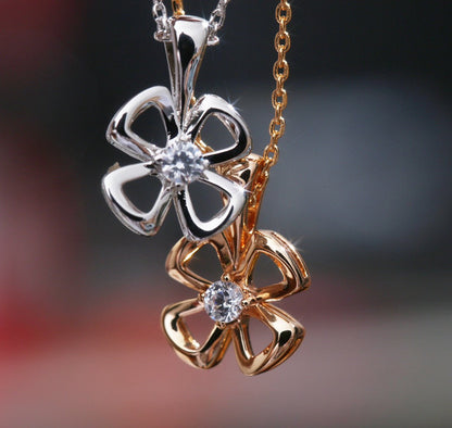 [Lumi Jewels]COLLIER FIOREVER DIAMANT CENTRAL