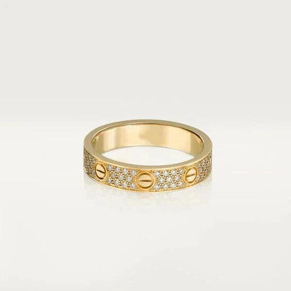 [Lumi Jewels]LOVE RING 3.6MM DIAMOND PAVED